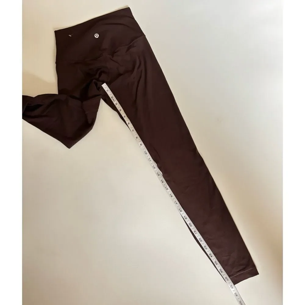 lululemon Align™ High-Rise Ribbed Pant 28” in Espresso Size 4 ~ excellent